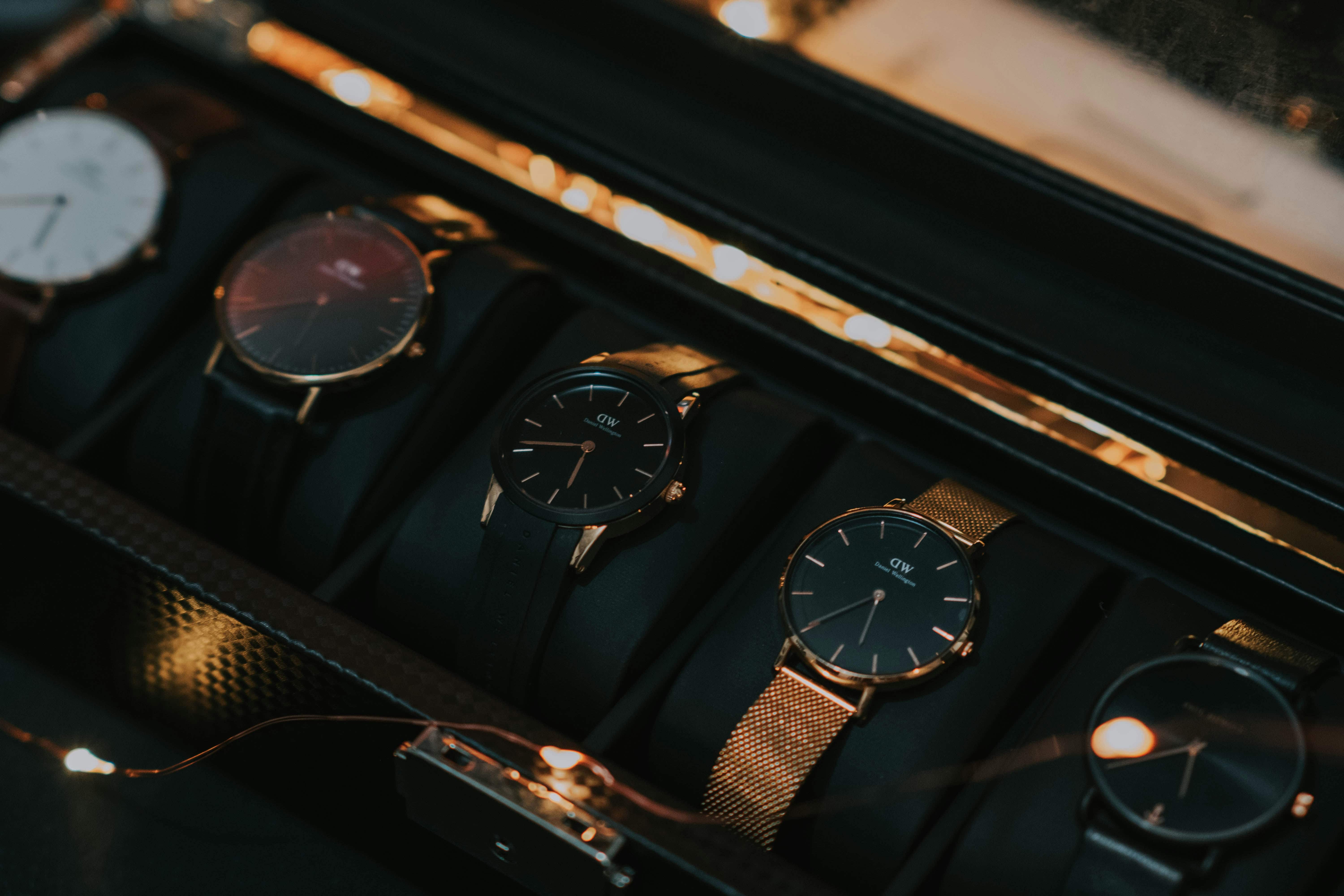 Elegant watch collection displayed as portable wealth and investment assets